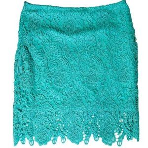 Floral Knitted Pencil Skirt